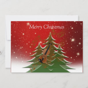 Frohe Weihnachten - Christbaum mit Violine