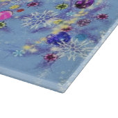 Frohe Weihnachten - Christbaum - Schneidebrett (Ecke)