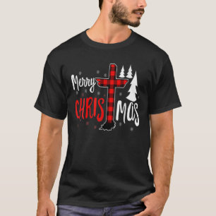 Frohe Weihnachten Christen Rotes Kreuz Xmas Celebr T-Shirt