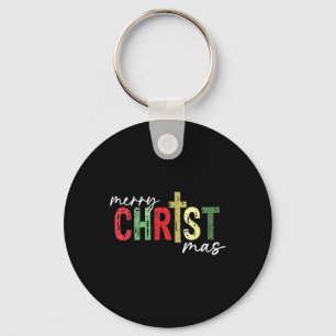 Frohe Weihnachten Christlich Jesus Cross Glaubensr Schlüsselanhänger
