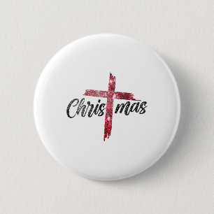 Frohe Weihnachten Christlich Jesus Kreuz Glaube Re Button