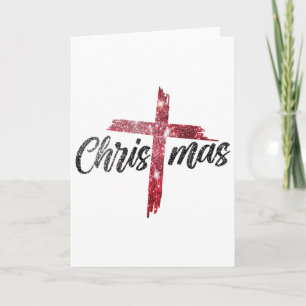 Frohe Weihnachten Christlich Jesus Kreuz Glaube Re Karte