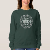 Frohe WEIHNachten - Christlich Sweatshirt (Vorderseite)