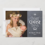 Frohe Weihnachten Christliche Chalkboard individue (Vorderseite)