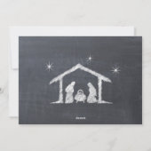 Frohe Weihnachten Christliche Chalkboard individue (Rückseite)