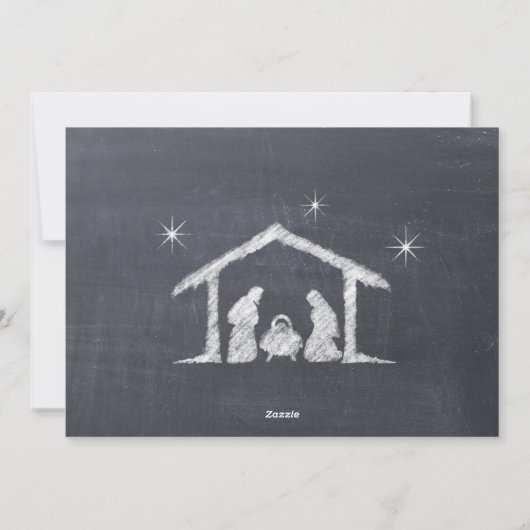 Frohe Weihnachten Christliche Chalkboard individue (Rückseite)