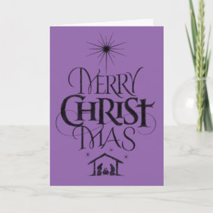 Frohe Weihnachten christliche Kalligrafie Glaube L