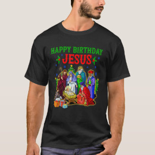 Frohe Weihnachten Christlichen Glückwunsch Geburts T-Shirt