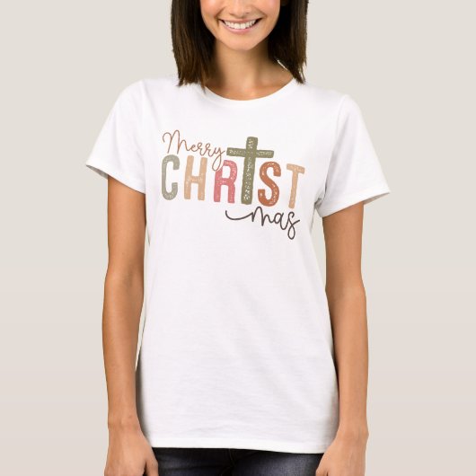 Frohe Weihnachten Christlicher T - Shirt (Vorderseite)