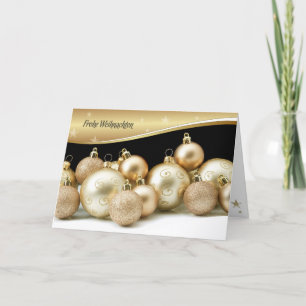 Frohe weihnachten. Christmas Card in German Feiertagskarte