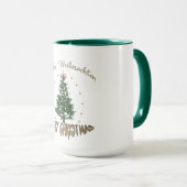 Frohe Weihnachten - Christmas Folded Greeting Card Tasse (VorderseiteRechts)