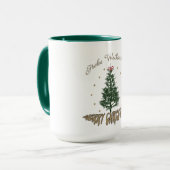Frohe Weihnachten - Christmas Folded Greeting Card Tasse (Vorderseite Links)