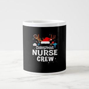 Frohe Weihnachten Christmas Nurse Crew Jumbo-Tasse