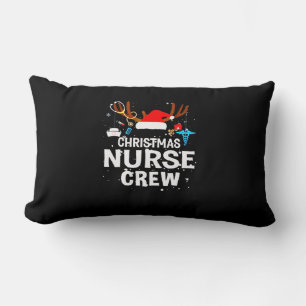 Frohe Weihnachten   Christmas Nurse Crew Lendenkissen