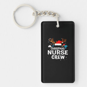 Frohe Weihnachten Christmas Nurse Crew Schlüsselanhänger