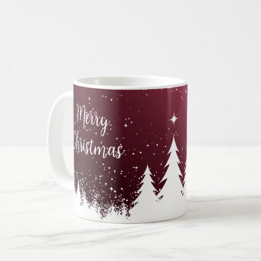 Frohe Weihnachten Claret Tasse (Vorderseite Links)