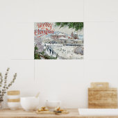Frohe Weihnachten. Claude Monet Poster (Küche)