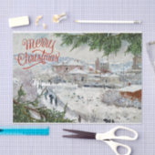 Frohe Weihnachten. Claude Monet Tissue Paper Seidenpapier (Handwerk)