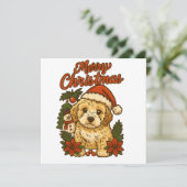 Frohe Weihnachten Cockapoo Design (Stehend Vorderseite)