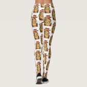 Frohe Weihnachten Cockapoo Design Leggings (Rückseite)