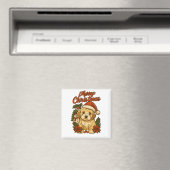 Frohe Weihnachten Cockapoo Magnet (In Situ (Geschirrspüler))