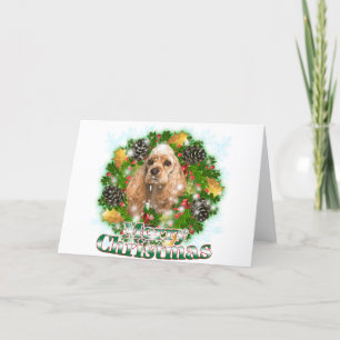 Frohe Weihnachten Cocker spaniel