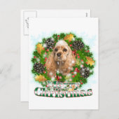 Frohe Weihnachten Cocker Spaniel (Vorne/Hinten)
