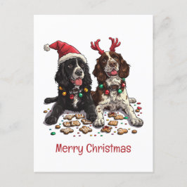Frohe Weihnachten Cocker Spaniel Hunde