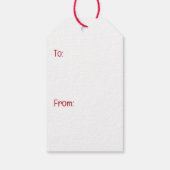 Frohe Weihnachten Cocker Spaniel Hunde Geschenkanhänger (Rückseite)