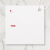 Frohe Weihnachten Cocker Spaniel Hunde Geschenkanhänger (Rückseite)