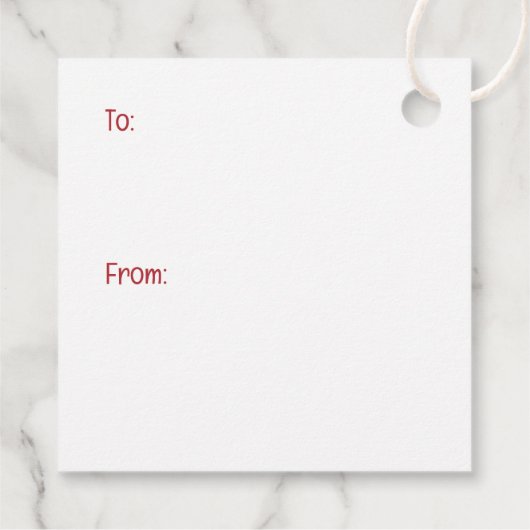 Frohe Weihnachten Cocker Spaniel Hunde Geschenkanhänger (Rückseite)