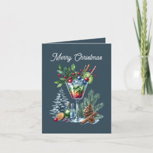 Frohe Weihnachten Cocktail Nachricht hinzufügen