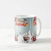 Frohe Weihnachten Cocoa Freuden Kaffeetasse (VorderseiteRechts)