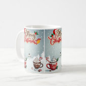 Frohe Weihnachten Cocoa Freuden Kaffeetasse (Vorderseite Links)
