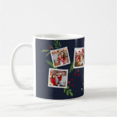 Frohe Weihnachten Collage Benutzerdefiniert Modern Kaffeetasse (Links)