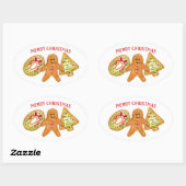 Frohe Weihnachten Cookies Aufkleber (Blatt)