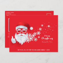 Frohe Weihnachten Cooles Foto der Weihnachtsfamili