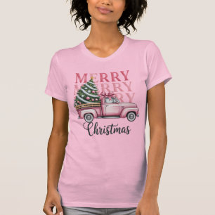 Frohe Weihnachten Coquette Schleife Weihnachtsferi T-Shirt