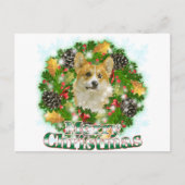 Frohe Weihnachten Corgi (Vorderseite)