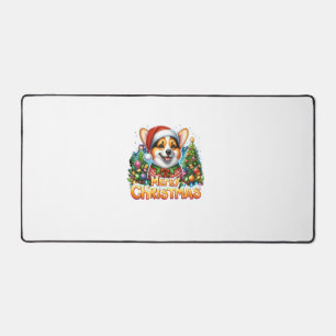 Frohe Weihnachten Corgi Dog Corgmas Matching Chris Schreibtischunterlage