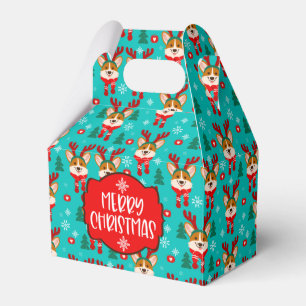 Frohe Weihnachten Corgi Dog Fvor Box Geschenkschachtel