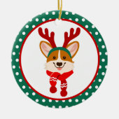 Frohe Weihnachten Corgi Dog Ornament (Vorne)