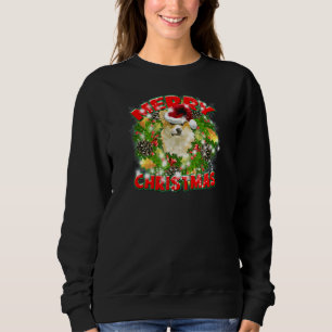 Frohe Weihnachten Corgi Dog Santa Snow Jingle Bell Sweatshirt