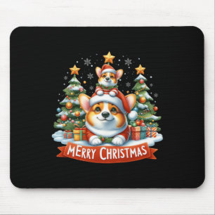 Frohe Weihnachten Corgmas Corgi Dog Matching Chris Mousepad