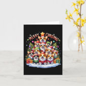 Frohe Weihnachten Corgmas Corgi Dog Weihnachtsbaum Karte (Gelbe Blume)