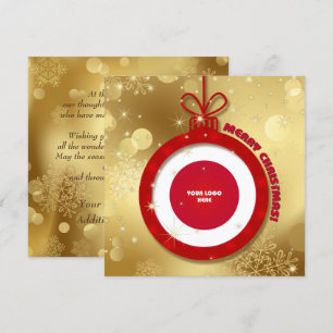 Frohe Weihnachten. Corporate Cards für benutzerdef Einladung