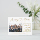 Frohe Weihnachten | Corporate Foto und Ihr Logo (Stehend Vorderseite)