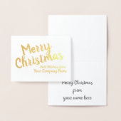 Frohe Weihnachten Corporate Personalisiert Foil Ca Folienkarte (Anzeige)
