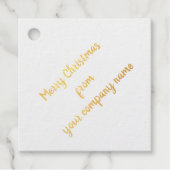 Frohe Weihnachten Corporate Personalisiert Foil Ca Geschenkanhänger (Vorderseite)