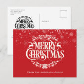 Frohe Weihnachten Corporate Snow Red (Vorne/Hinten)